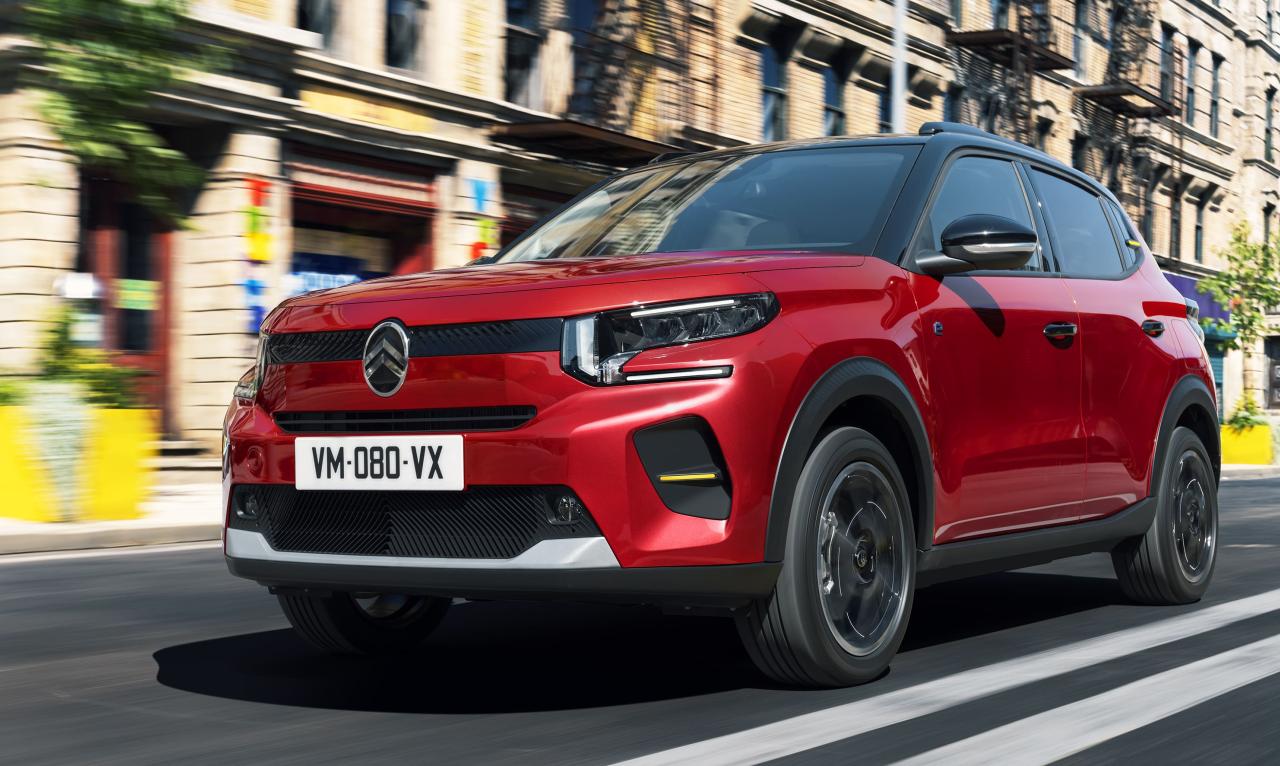 Citroën ë-C3 Front/Seite in Fahrt