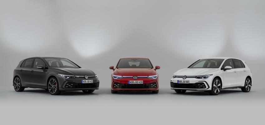 VW Golf GTD, VW Golf GTI und VW Golf GTE