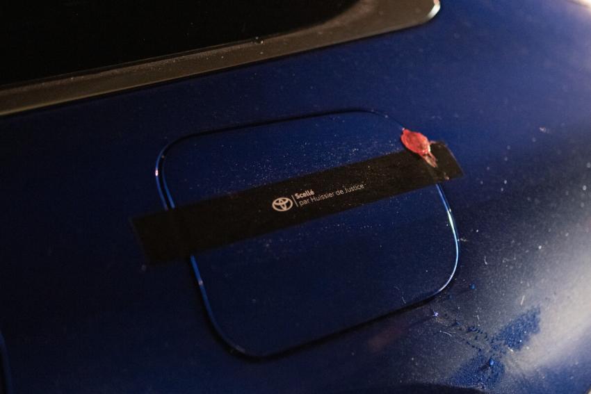 Toyota Mirai Rekordfahrt verplombter Tankdeckel