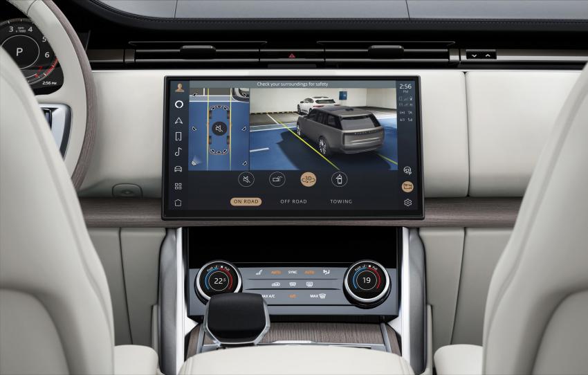Range Rover Infotainment und Mittelkonsole