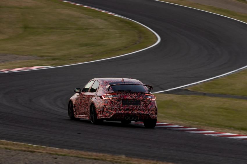 Honda Civic Type R in Fahrt