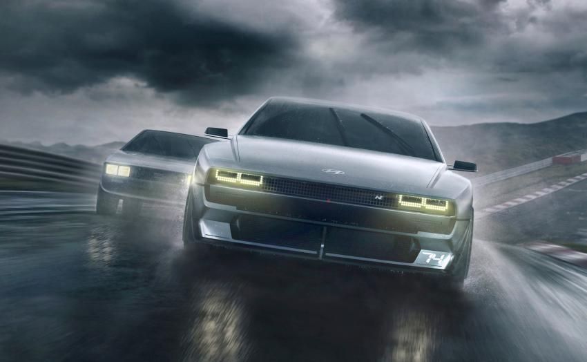 Hyundai N Vision 74 in Fahrt