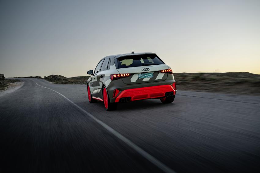 Audi S3 Heck/Seite in Fahrt