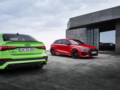 Audi RS 3 Sportback Front und Audi RS 3 Limousine Heck