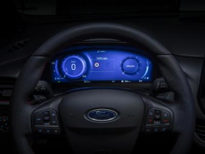 Ford Fiesta Facelift Lenkrad und digitale Instrumententafel