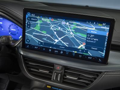 Ford Focus Facelift Infotainment-Display
