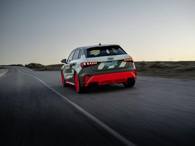 Audi S3 Heck/Seite in Fahrt