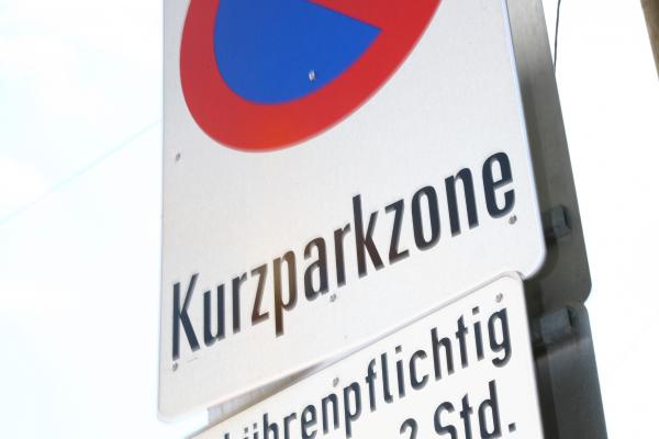 Kurzparkzone Schild