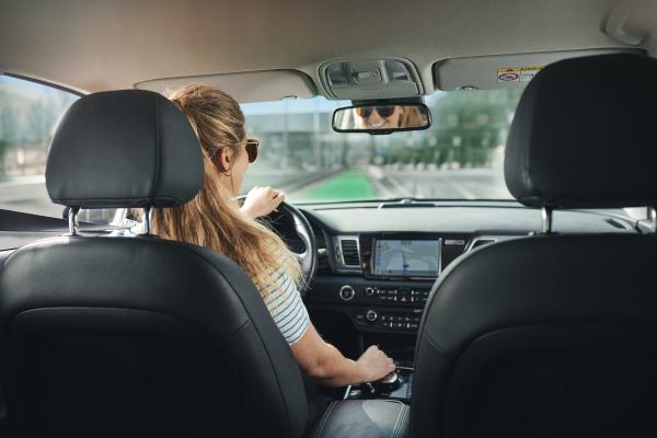 ASFINAG Mautstation Sicht aus Auto