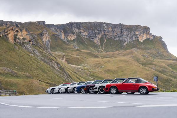 Porsche 911 Generationen am Großglockner