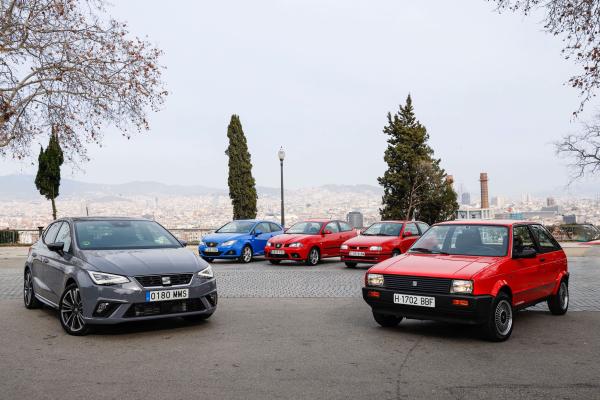 Seat Ibiza alle fünf Generationen