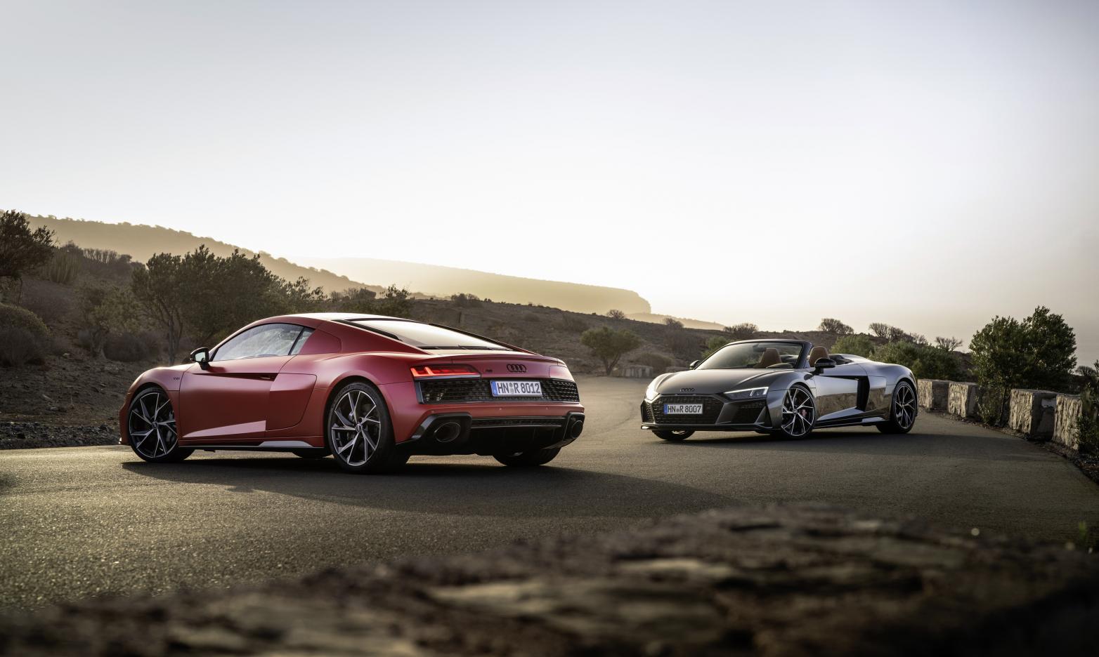 Audi R8 V10 performance RWD und Audi R8 V10 performance RWD Spyder