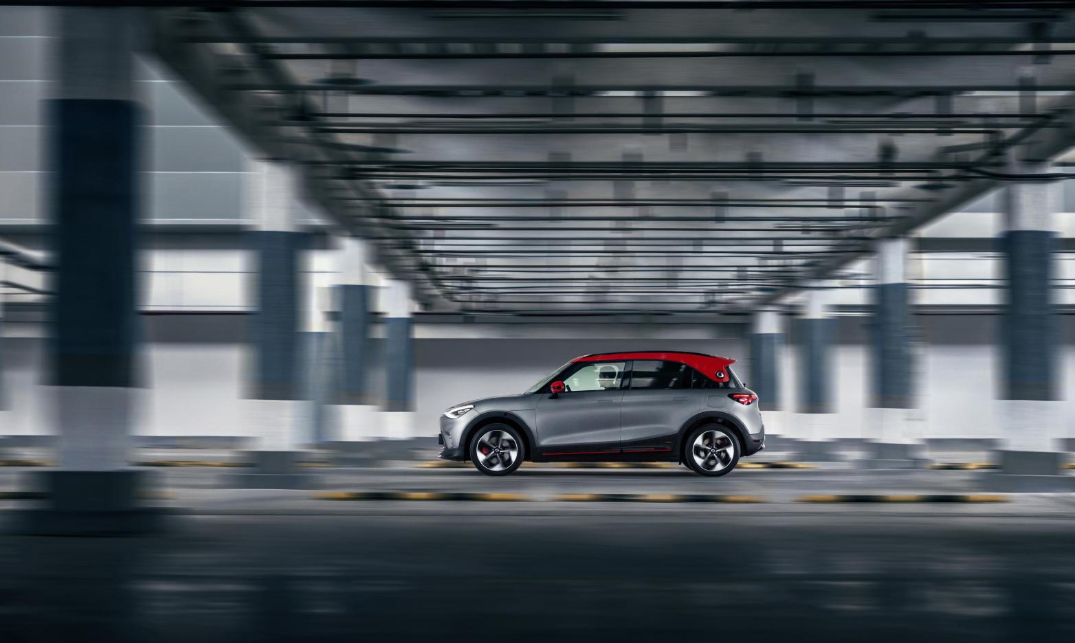 Smart #1 Seite in Fahrt