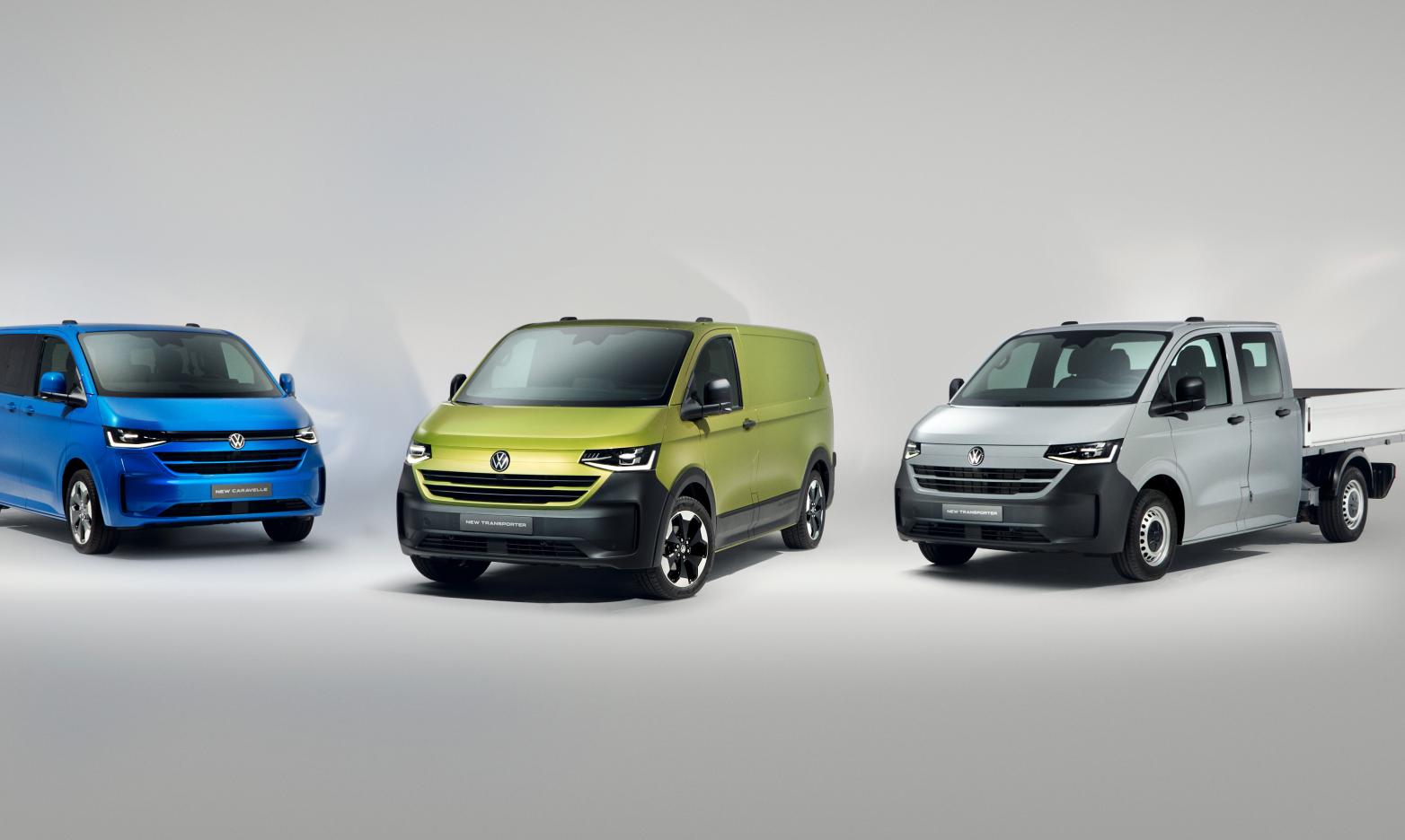 VW Transporter in Caravelle, Kastenwagen, Pritsche